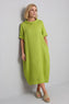 Tasha Cowl Neck Linen Dress Olive – image 1 of 4