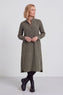Ruby Needlecord Button Khaki Dress