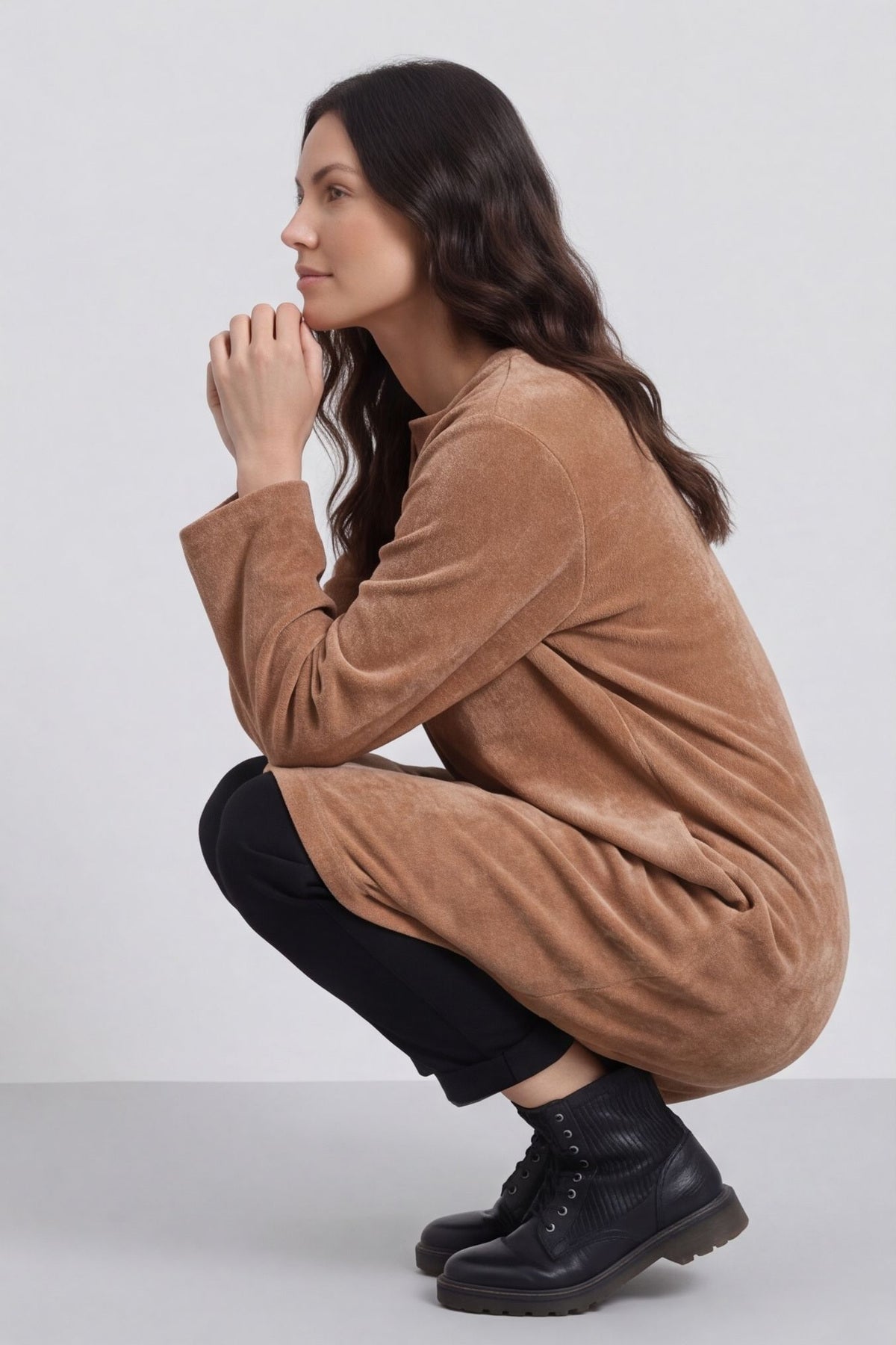 Winifred Cord Tunic Brown – image 1 of 4