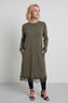 Merinda Lace Detail Dress Khaki – image 1 of 6