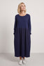Tina Ribbed Detail Cotton Dress Navy – image 1 of 6