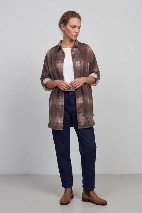 Calla Print Over Shirt – image 1 of 6