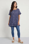 Pamber Ditsy Print Tunic Navy – image 1 of 5