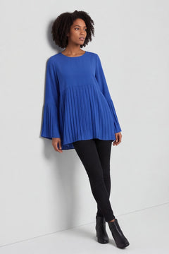 Wynne Pleated Top Cobalt – image 1 of 6