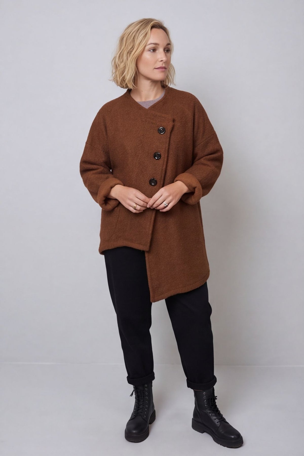 Shona Boucle Jacket Nutmeg – image 1 of 5