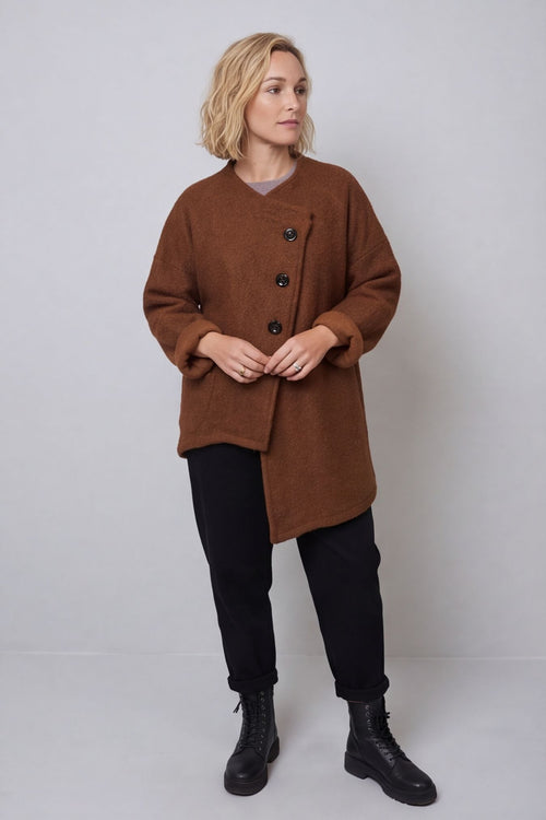 Shona Boucle Jacket Nutmeg – image 1 of 5