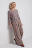 Trish Wide Leg Cotton Trousers Mocha – image 1 of 6