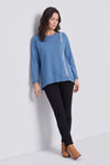 Barbara Pocket Cotton Top Blue – image 1 of 6