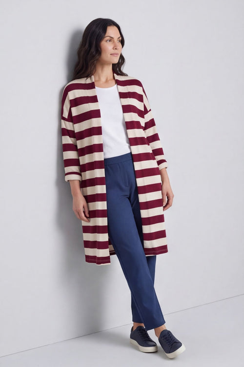 Lizzie Stripped Longline Cardigan – image 1 of 6