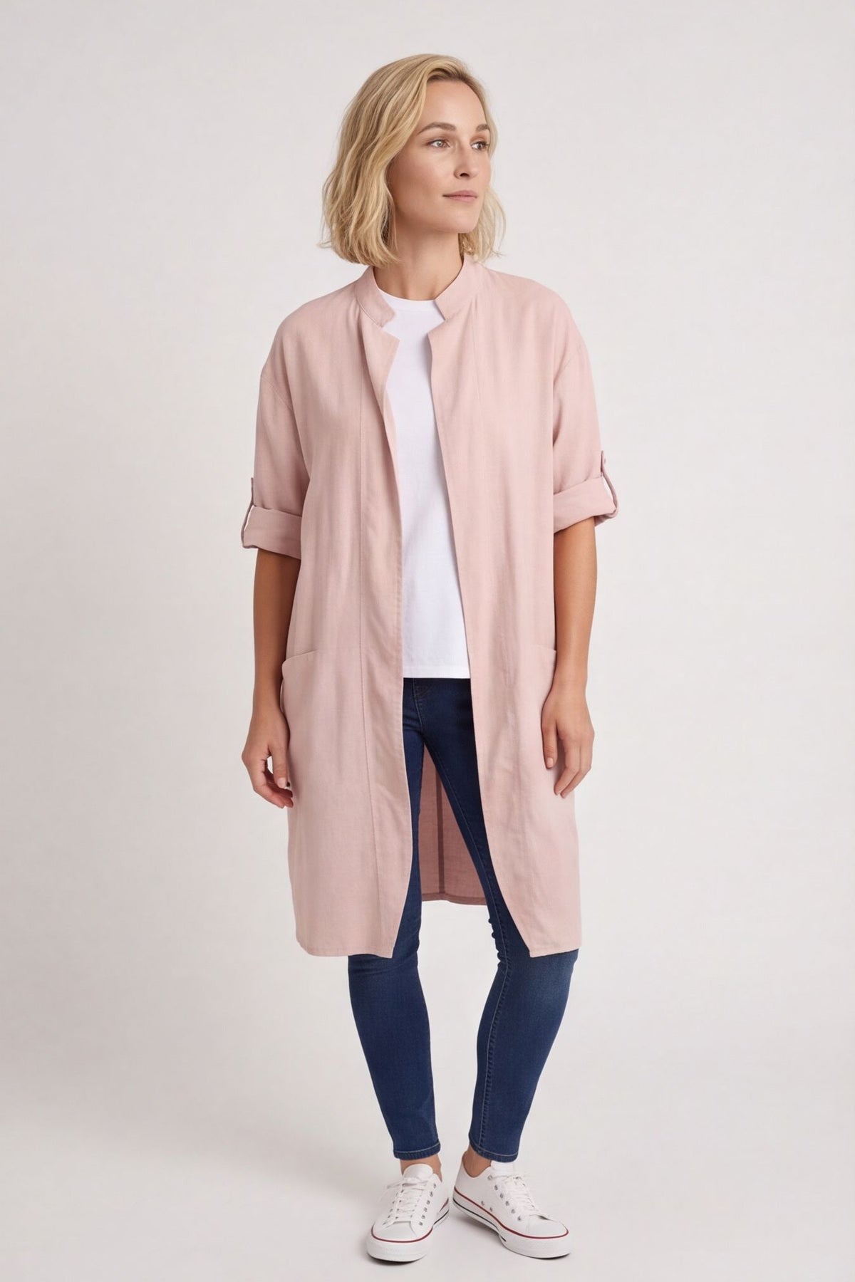 Gillian Linen Jacket Pink – image 1 of 5