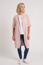 Gillian Linen Jacket Pink Pink - Gillian Linen Jacket Pink – image 1 of 5