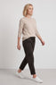 Effie Leopard Print Cotton Joggers Cocoa – image 1 of 6