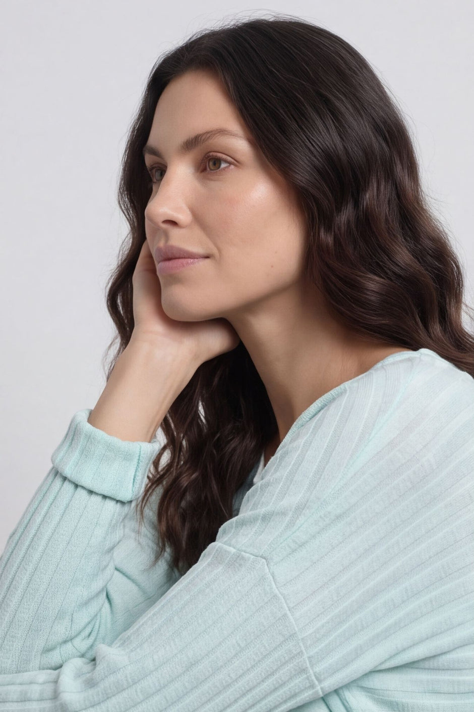 Allissa Knit Top Mint – image 1 of 6