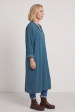 Terrie Needlecord Dress Teal Teal - Terrie Needlecord Dress Teal – image 1 of 6