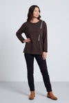 Barbara Pocket Cotton Top Cocoa – image 1 of 6
