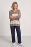 Davena Stripe Knit Top Mocha – image 1 of 6