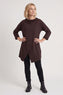 Nelle Cowl Cotton Top Cocoa – image 1 of 5