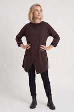 Nelle Cowl Cotton Top Cocoa Cocoa - Nelle Cowl Cotton Top Cocoa – image 1 of 5