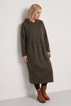 Saskia Hooded Dress Khaki – image 1 of 6
