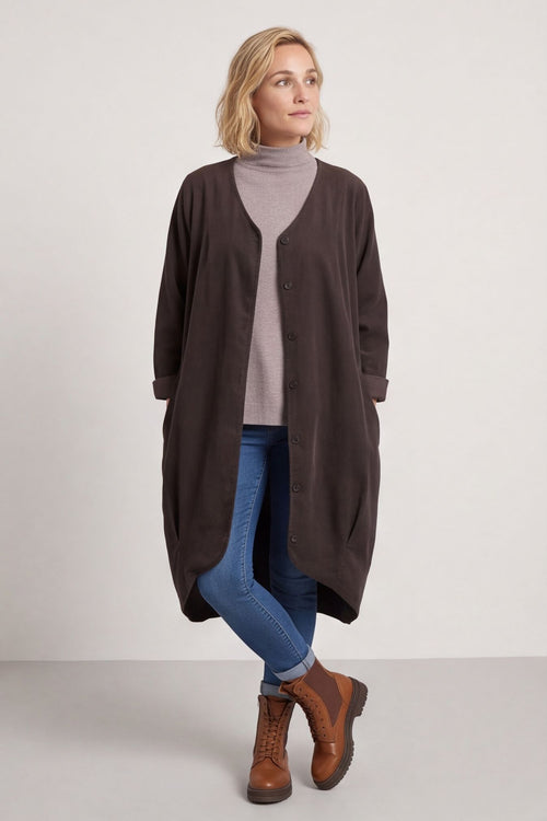 Lacinda Needlecord Jacket Cocoa – image 1 of 5