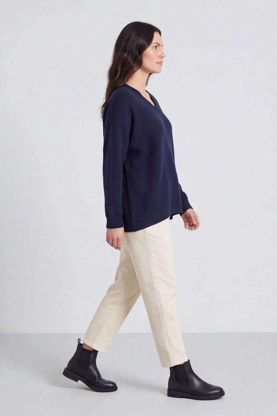 Madelyn Knitted Jumper Navy