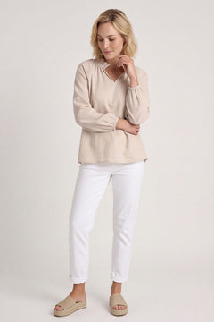 Charmaine Linen Top Stone – image 1 of 6