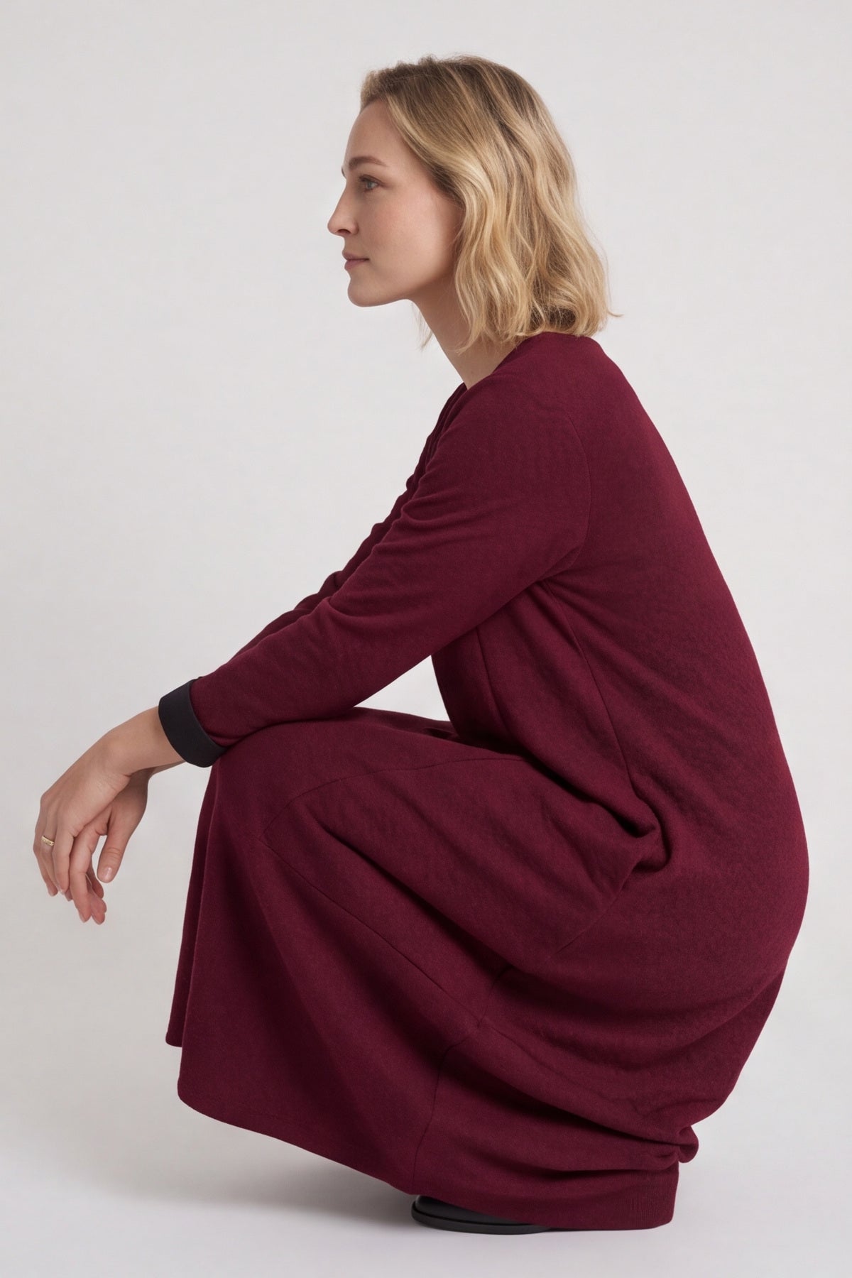 Loni Dress Wine – image 1 of 4