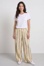 Chelle Stripe Linen Trousers Yellow Yellow - Chelle Stripe Linen Trousers Yellow – image 1 of 5