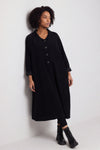 Amina Needlecord Dress Black – image 1 of 6