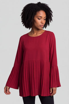 Wynne Pleated Top Red – image 1 of 5