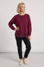 Nicky Leopard Print Cotton Top Burgundy – image 1 of 5