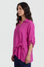 Shyla Check Wrap Top Fuchsia – image 1 of 5