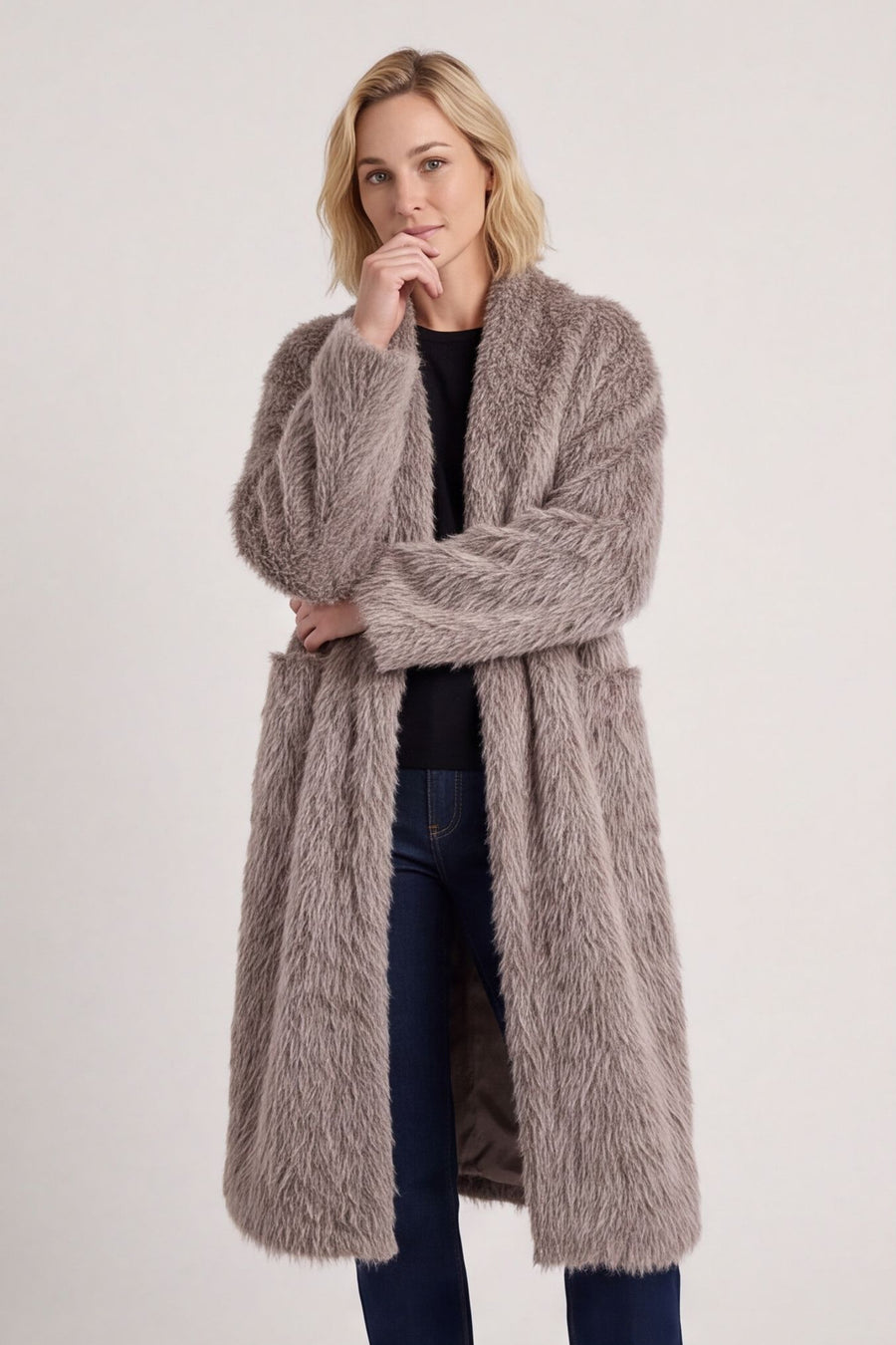Stevie Soft Brushed Longline Jacket – image 1 of 6