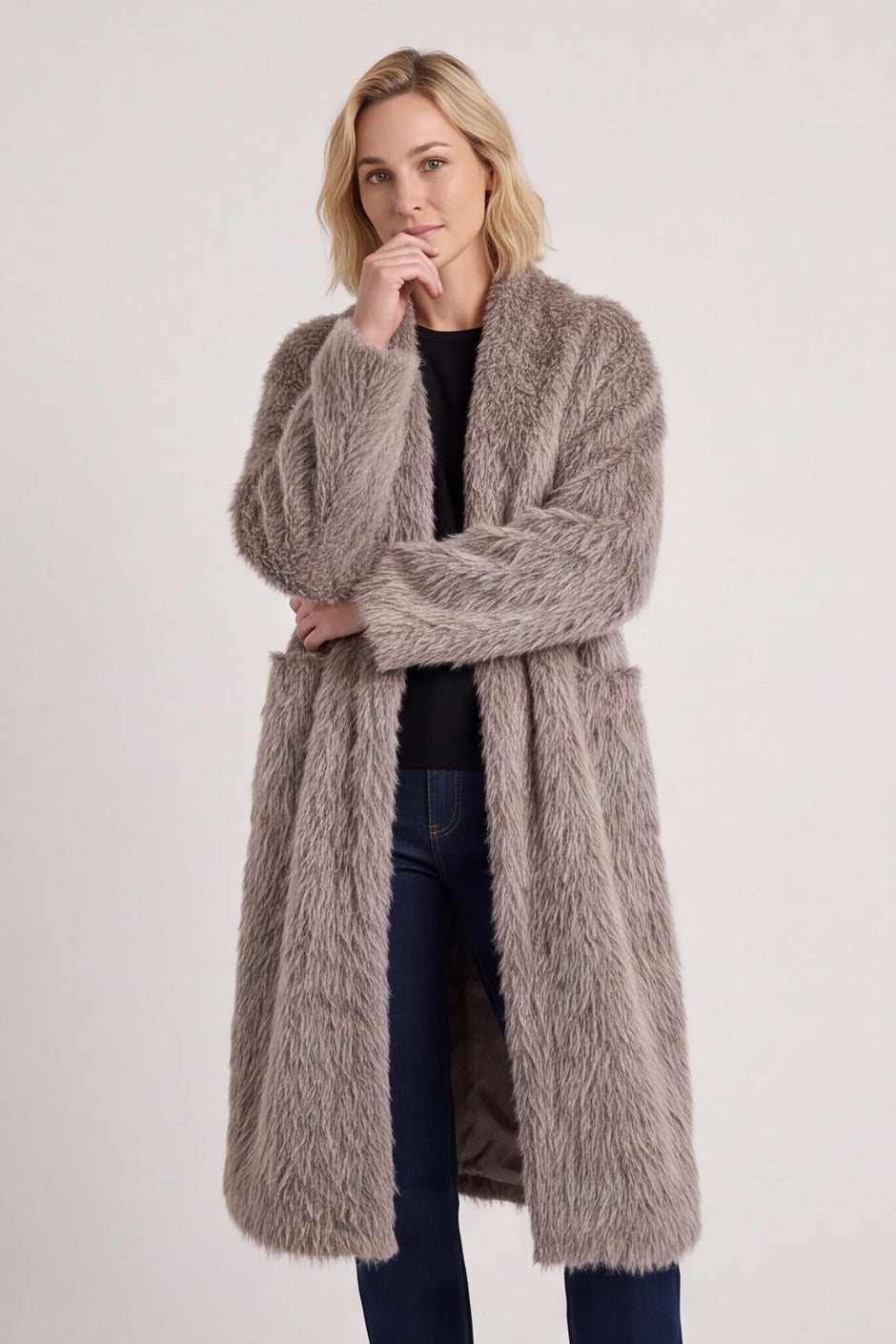 Stevie Soft Brushed Longline Jacket – image 1 of 6
