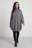 Bridie Polo Neck Knitted Tunic Grey – image 1 of 6