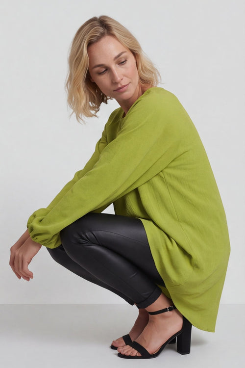Salina Long Sleeve Top Green – image 1 of 6