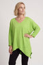 Jodie Dip Side Cotton Top Lime – image 1 of 6