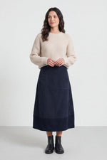 Darana Cord Skirt Black - Darana Cord Skirt – image 1 of 6