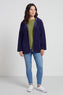 Verys Cord Zip Hooded Jacket Navy – image 1 of 5