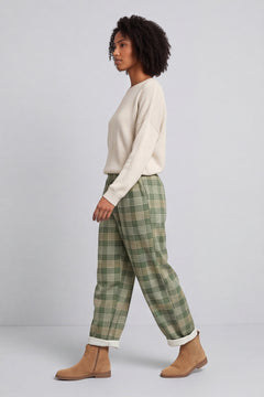 Kirri Check Trousers Green – image 1 of 5