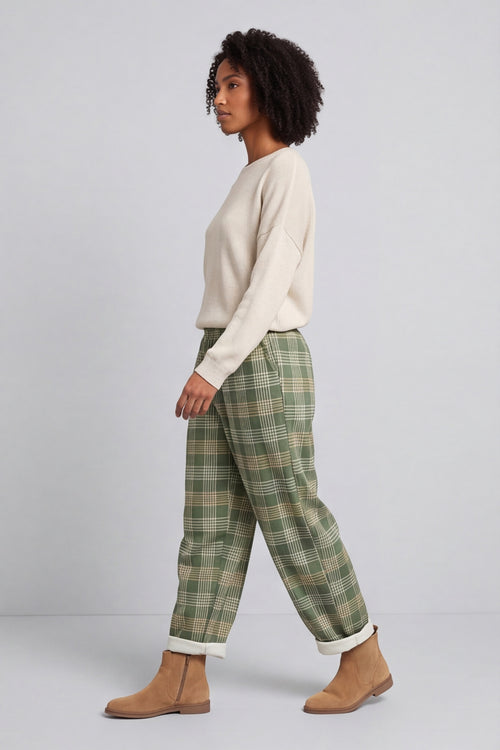 Kirri Check Trousers Green – image 1 of 5