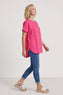 Folkestone Pocket Linen Top Fuchsia – image 1 of 6