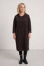 Devyn Hooded Needlecord Dress Cocoa – image 1 of 6