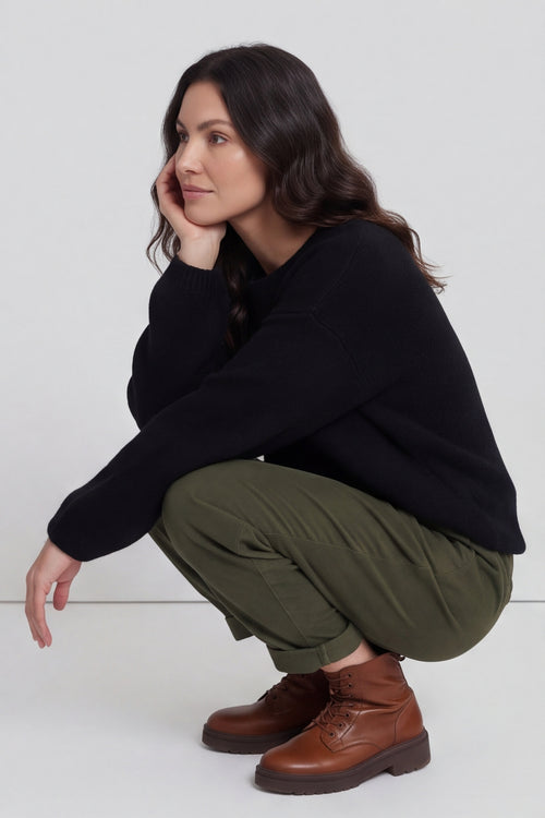 Carmella Needlecord Trousers Khaki – image 1 of 6