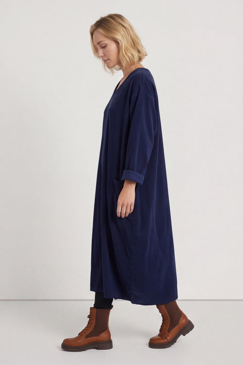 Cerys Cord Pocket Dress Navy – image 1 of 6