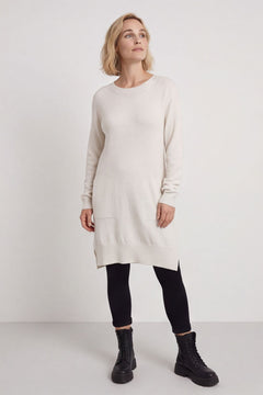 Elisa Pocket Knitted Tunic Stone – image 1 of 6