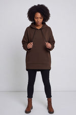 Jaylen Hooded Cotton Top Cocoa Cocoa - Jaylen Hooded Cotton Top Cocoa – image 1 of 4