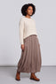Georgetta Belted Cotton Skirt Mocha – image 1 of 4