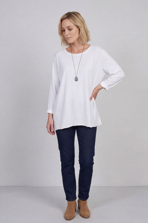 Amber Cotton Top White – image 1 of 6