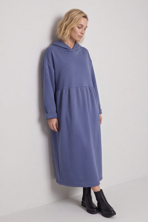 Saskia Hooded Dress Blue – image 1 of 5